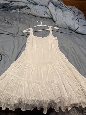 Kohl's White Eyelet Tiered Mini Dress